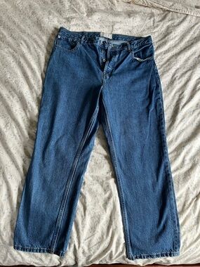 Everlane Women's Straight-Leg Jeans in Dark Blue Wash